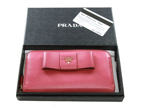 prada womens wallets collection|authentic prada wallet.